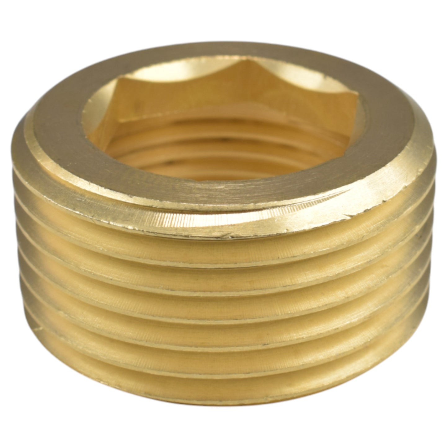 Thread Conversion Cap 1in BSPM - 3/4in BSPF, Brass Hose Pipe Fitting Tap Adapter