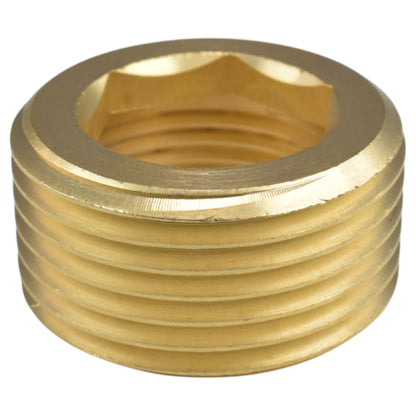 Thread Conversion Cap 1in BSPM - 3/4in BSPF, Brass Hose Pipe Fitting Tap Adapter
