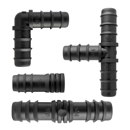 Mix 1/2in Barb Connectors HOZ25 Drip Irrigation Fitting Pipe and Water Fitting
